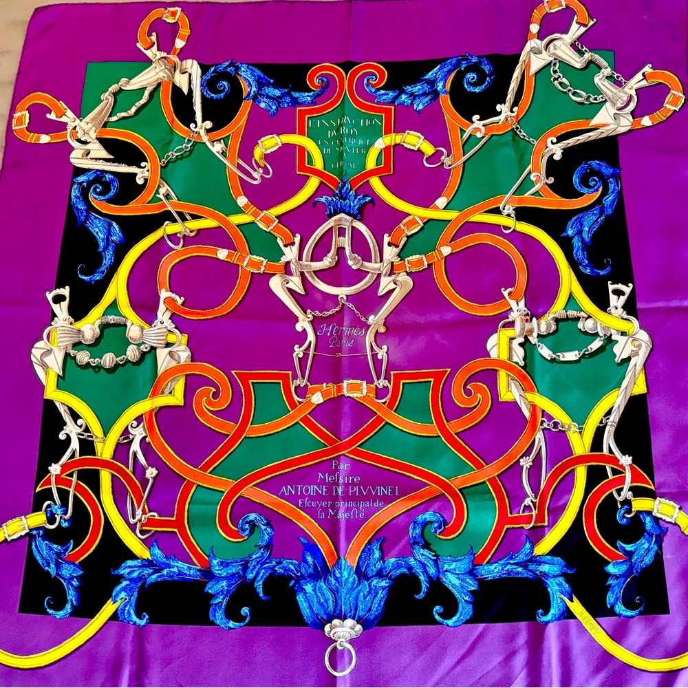 Rare Hermes Silk Scarf, originally $750